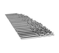 Akozon Juego de Brocas Helicoidales HSS de Vástago Recto de 16 Piezas - Ideal para Taladrar Metal, Madera y Plástico