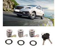 Akozon Juego de Cerradura de Puerta de Coche 252522 de Metal 3 o 4 (3 | Metal, Herrajes para Puertas de Automóvil, Reemplazo Directo, Partner,