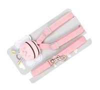 Akozon Juego de Correa y Arnés para Perros, Chaleco Suave para Mascotas, Cuerda de Tracción con Decoración de Abejas, y Arnés para Caminar Cómodamente (1,0 CM)