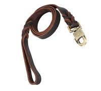 Akozon Juego de Correa y Collar para de Cuero Suave, Cadena Trenzada para Mascotas para Perros de hasta 110 Libras, Elegante y Cómodo para Caminar, 1 ud. (2,5 * 150CM)