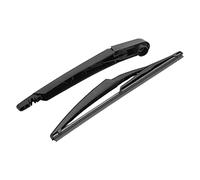 Akozon Juego de cuchillas del brazo del limpiaparabrisas trasero 287815304R Negro Repuesto Juego De Limpiaparabrisas Y Brazo Trasero para DACIA SANDERO 2005-2015
