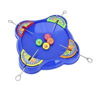 Akozon Juego de Discos de Ráfaga para 4 Jugadores, Juego de Batalla Superior, Juguete de Plástico para Niños, Competición Divertida en Interiores y Exteriores