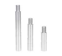 Akozon Juego de Eje de Extensión de Amoladora Angular de Aleación de Aluminio con Rosca Métrica, Paquete de 3, 75 Mm, 100 Mm, 140, con Eje de Conexión Giratorio para Máquina Pulidora