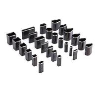 Akozon Juego de Herramientas Perforadoras de Cuero, 26 Piezas, Perforadora de Cuero de Múltiples Formas, Herramienta de Perforación Hueca de Múltiples Formas, Artesanía en