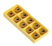 Akozon Juego de Insertos de Carburo 16ER AG60-10 Piezas Insertos de Puntas de Carburo Herramienta de Torneado de Torno con Materiales Difíciles