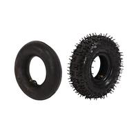 Akozon Juego de Neumáticos Y Cámaras, 4.10/3.50-4 30 PSI 4 Capas Juego de Cámaras de Aire para Neumáticos para Llanta de 4 Pulgadas 2 Tiempos Mini Pocket ATV Quad Bike