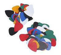 Akozon Juego de Púas de Guitarra, 100 Piezas, Púas de 0,46 Mm de Grosor con Colores Brillantes, Guitarra y Accesorios