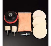 Akozon Juego de Pulido de Vidrio para Coche, 8 Uds., 120g, Polvo de óxido de Cerio, Kit de Pulido de Vidrio para Parabrisas