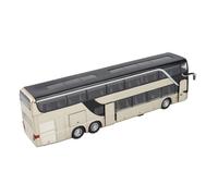 Akozon Juguete Modelo de Autobús de Aleación 1:32 con Luz LED y Función de Retroceso de Música Coche de Juguete Altamente Eléctrico para Regalo de Niños Azul (Gold)