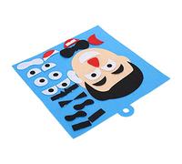 Akozon Juguetes de Rompecabezas de Expresiones Faciales para Niños, Kit de Pegatinas de Tela de Fieltro con Múltiples Combinaciones de Emociones, Actividad de Bricolaje para Padres e Hijos, Juguete