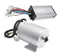 Akozon Kit Completo de Motor Eléctrico sin Escobillas: Controlador de Motor sin Escobillas de 48 V y 2000 W, Scooters, Bicicletas Eléctricas y Proyectos con Marcha Atrás del Acelerador