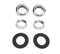 Akozon Kit de Bisel de Caja de Rueda de Limpiaparabrisas ABS Cromado 519988Z para Mini MKI Hatchback Classic, Spitfire, MG Midget-1959-1993