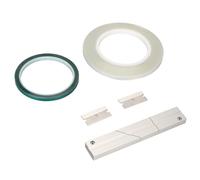 Akozon Kit de Bloque de Empalme de Cinta de 1/4 de Pulgada con Soporte de Cinta de Carrete de Aluminio, Guía y Cuchillas para Revoxsonido: Ideal para Empalme de Carrete a
