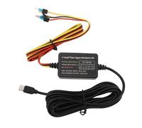 Akozon Kit de Cableado Duro para Cámara Tipo C, 12 V-30 V a 5 V, Cable de Alimentación para Cámara, Fuente de Alimentación GPS, Detectores