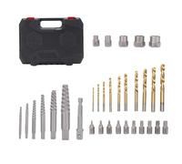Akozon Kit de Extractor de Pernos de 32 Piezas con Brocas Inversas, Juego de Removedor de Tuercas y Tornillos Pelados para Tuercas Rotas y Extracción de Pernos Dañados