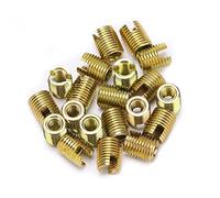 Akozon Kit de Inserción de Rosca Autorroscante de Acero Al Carbono 302 de 20 Piezas - Solución de Reparación Versátil para Múltiples Industrias (#2)