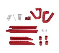 Akozon Kit de Manija de Agarre Delantera y Trasera para JK 2007 2018, Reemplazo de Montaje Manual de Barra de Agarre de Acero y Aleación de Aluminio, Rojo, Fácil Instalación sin Perforación (rojo)