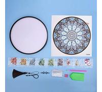 Akozon Kit de Marco Redondo de bricolaje: Manualidades de Bordados de Diamantes de Forma Especial para la Decoración del Hogar, Proyectos de Arte Infantil