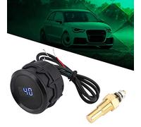 Akozon Kit de Medidor de Temperatura del Agua LED Azul Digital de 2 Pulgadas con Sensor - Monitoreo de Precisión para Automóviles y Motores - Pantalla de Temperatura Automotriz de 52 Mm