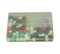 Akozon Kit de Modelo Molecular de Química con Estructuras Moleculares 3D 144 Piezas de Bolas de PP Coloridas para Aprendizaje de Química Orgánica e Inorgánica Kit Educativo Stem para Estudiantes y