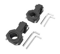 Akozon Kit de Soporte de Montaje de Abrazadera de Barra Horizontal, Aleación de Aluminio Ajustable de 360 grados, ángulo Preciso de 0,7 Pulgadas a 1,25 Pulgadas, Portaequipajes de