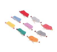 Akozon Kit de Tejido de Hilo de Lana de Casa de Muñecas Akozon 9 PCS - Sweaters en Miniatura en 9 Colores para Decoración de Casa de Muñecas - Juego de Manualidades de Hilo de Lana Ecológica