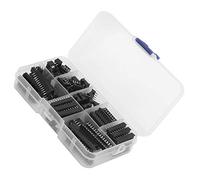 Akozon Kit Surtido de Enchufes Dip IC, Adaptador de Componentes de Paso de 66 Piezas de 2,54 Mm, Proyectos con Configuraciones de Pines Múltiples