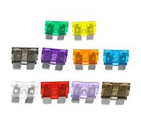 Akozon Kit Surtido de Fusibles para Coche, Reemplazo de Tamaño Estándar y Mini, Tipo Automotriz, para Fusibles, Auto, RV, Camión