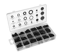 Akozon Kit Surtido de Ojales de Goma de 125 Piezas para Cables Eléctricos Juego de Arandelas de Juntas de Alambre con Estuche de Cierre a Presión Deshilachado y Cables a Través de Cortafuegos, Paneles