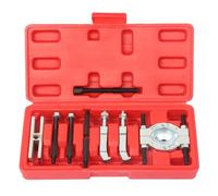 Akozon Kits de Extractor de Rodamiento 9 PCS Caja de Cambios Desmontaje de la Herramienta del Extractor del Acero Chrome-Vanadium Que Incluye el Tornillo de Empuje de la Forma de la Garra y el Disco