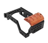 Akozon La Jaula de La Cámara con de Madera OMIC para A7C, 7C, ILCE 7C | ALEMINUM ALEAY IVE Rub | 1/4 y 3/8 Pulgadas de Rosca | Ideal para La Creación de Videos,.