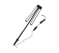 Akozon Lámpara de Escritorio LED de Doble Cabeza: 3 Opciones de Color, Diseño de Cuello de Cisne Flexible sin Escalón, Diseño de Cuello de Cisne Flexible, Alimentado por USB, Sujetar a la Oficina en