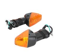 Akozon Lámpara de Luz de Señal de 2PCS Apta para Accesorios de Modificación de Motocicleta ZX-6R KLE KLR Z750S(Negro + Amarillo)