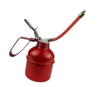 Akozon Lata de Engrasador Manual con Acción de Palanca roja: Bomba de Aceite de Manguera Flexible para Lubricación Precisa de Ry, Vehículos y Tareas Domésticas (400ml)
