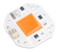 Akozon LED DE Alta Potencia, Beads DE Lámpara para la Luz DE Cultivo Hidropónica DE Bricolaje 220V L E D CRECIMIENTO DE CHIP SEGURA 380 800NM COB (50W)