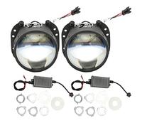 Akozon Lente de LED BI, Haz Alto y bajo de 2,5 Pulgadas, 6000K | Kit de Actualización de Faros de Coche, Montaje de Soporte H1 H4 H7 HB3 HB4 D1, 12V 36W, 3900LM, óptica de Vidrio
