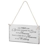 Akozon Letrero Colgante Conmemorativo de Madera para Boda para Novia y Novio, Placa Vintage con Mensaje Sincero, Decoración de Recuerdo para un Día Especial