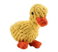 Akozon Lindos Adornos Masticables para Perros con Cuerda de Algodón en Forma de Pato para Cachorros: Adornos Suaves y Seguros con Beneficios