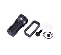 Akozon Linterna De Buceo, Ipx8 18000Lm 500M Linterna Impermeable Lámpara Luz Bajo El Agua Campamento Al Aire Libre
