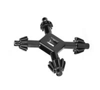 Akozon Llave de Portabrocas de Acero Multifunción 4 en 1 para Herramientas de Perforación de Mano