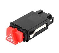 Akozon Luz de advertencia de peligro para automóvil Interruptor de emergencia Interruptores interiores aptos para A3 1996-2003 8L0941509L
