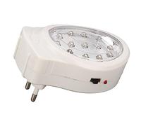 Akozon Luz de Emergencia LED, Luz de Emergencia LED, Enchufe de Carga, Apagado, AC110-240V, 2 W, Frío, Ahorro de Energía de 2 Velocidades (Enchufe de la UE)