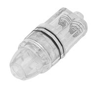 Akozon Luz de Pesca de Caída Profunda Luz Subacuática LED de 300 M para Pesca en Agua Dulce en el Mar de Señuelo de Peces con Batería AA de Plástico Transparente (White)