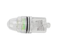 Akozon Luz de Pesca de Caída Profunda Luz Subacuática LED de 300 M para Pesca en Agua Dulce en el Mar de Señuelo de Peces con Batería AA de Plástico Transparente (Green)