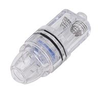 Akozon Luz de Pesca de Caída Profunda Luz Subacuática LED de 300 M para Pesca en Agua Dulce en el Mar de Señuelo de Peces con Batería AA de Plástico Transparente (Blue)