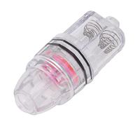 Akozon Luz de Pesca de Caída Profunda Luz Subacuática LED de 300 M para Pesca en Agua Dulce en el Mar de Señuelo de Peces con Batería AA de Plástico Transparente (Rojo)