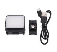 Akozon Luz de Relleno de LED Magnético, Compatible para la Cámara de Acción de 3, Luz de Vlog de Video con 20 LED, Liberación Rápida, 3 Configuraciones de Temperatura de Color