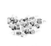Akozon Luz de señal de 20Pcs Convexo 1LED para T11 BA9S H6W 1895 Auto Car LED White Dashboard Light Bulb