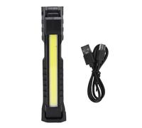 Akozon Luz de Trabajo LED Magnética con Gancho Retráctil, Linterna Recargable Giratoria de 360° para Reparación de Automóviles, Emergencia, Mecánica, Debajo del capó (BLACK)