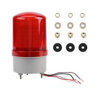 Akozon Luz Estroboscópica LED AC220V Giratoria, Luz de Advertencia Intermitente Roja, Lámpara de Señalización de Emergencia Rotativa para Seguridad Industrial, Fábrica, Almacén, Taller